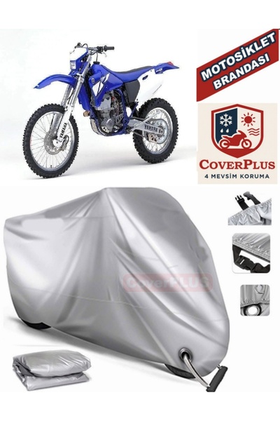 MotoEN Gray Lock Compatible Motor Tarpaulin Yamaha Wr 426 F Motorcycle Tarpau...