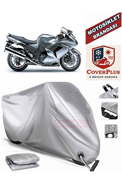 MotoEN Gray Lock Compatible Motor Tarpaulin Kawasaki Zzr 1400 Abs Motorcycle ...
