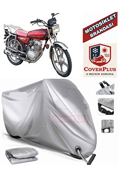 MotoEN Gray Lock Compatible Motor Tarpaulin Ramzey Karaca 100 Motorcycle Tarp...