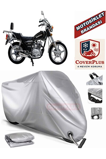 MotoEN Gray Lock Compatible Motor Tarpaulin Mondial 125 Kt Motorcycle Tarpaul...
