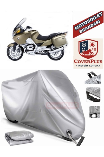 MotoEN Gray Lock Compatible Motor Tarpaulin Bmw R 1100 Rt Motorcycle Tarpauli...