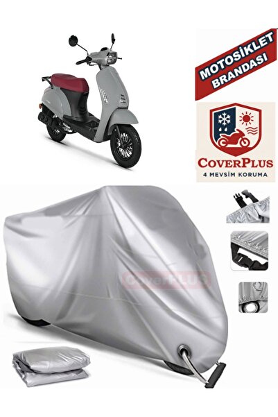 MotoEN قماش القنب المتوافق مع القفل الرمادي Kuba Bluebird للدراجات النارية غط...