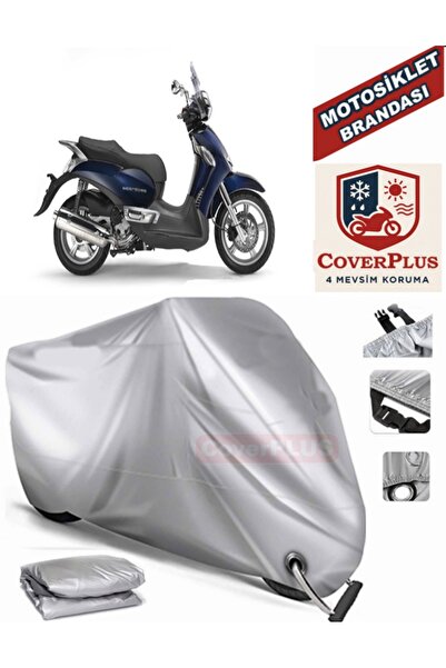 MotoEN Gray Lock Compatible Motor Tarpaulin Aprilia Scarabeo 500 Motorcycle T...