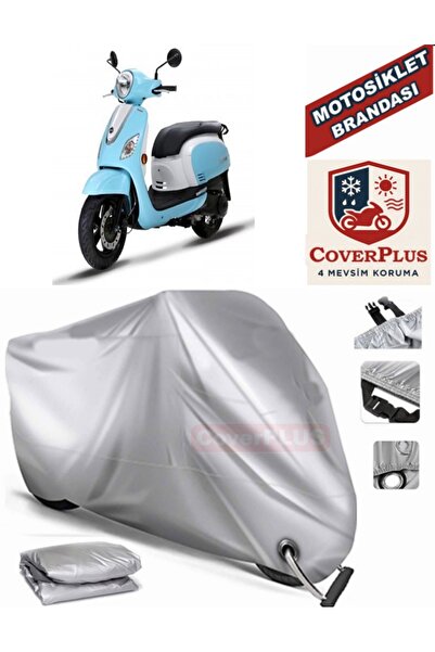 MotoEN Gray Lock Compatible Motor Tarpaulin Sym Fiddle Iii 200I Motorcycle Ta...