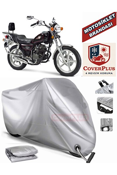 MotoEN Gray Lock Compatible Motor Tarpaulin Kanuni Seyhan 251C Motorcycle Tar...