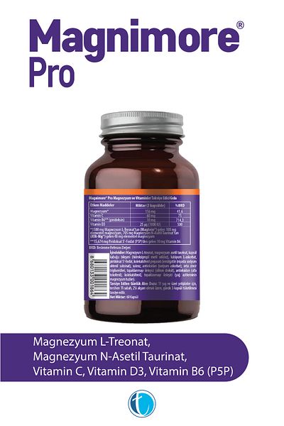Magnimore Pro Magnesium 60 Herbal Capsules N-Acetyl Taurinate L-Treonate