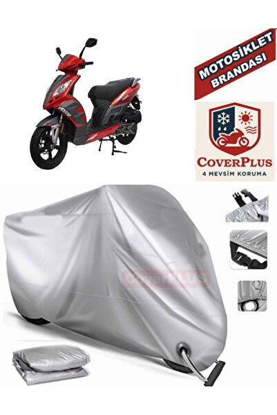 MotoEN Gray Lock Compatible Motor Tarpaulin Mondial 150 Mash Motorcycle Tarpa...