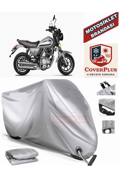 MotoEN Gray Lock Compatible Motor Tarpaulin Yuki Scram 170 Motorcycle Tarpaul...