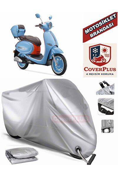 MotoEN Gri Kilit Uyumlu Motor Brandası Arora Cappucino 125 Motosiklet Branda ...