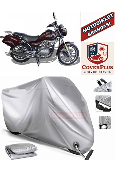 MotoEN Gray Lock Compatible Motor Tarpaulin Arora Ar 180-16 C Motorcycle Tarp...