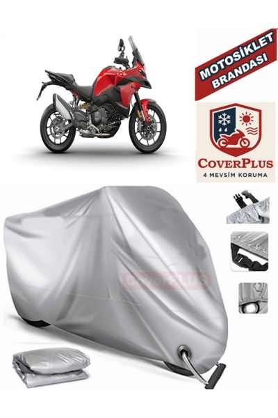 MotoEN Gray Lock Compatible Motor Tarpaulin Ducati Multistrada V2 S Motorcycl...