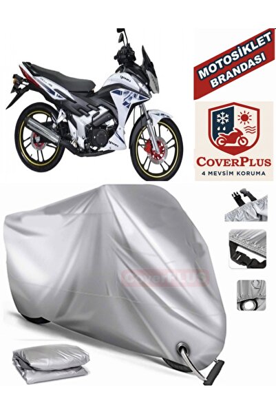 MotoEN Gray Lock Compatible Motor Tarpaulin Yuki Y?Ld?Z 130 Motorcycle Tarpau...