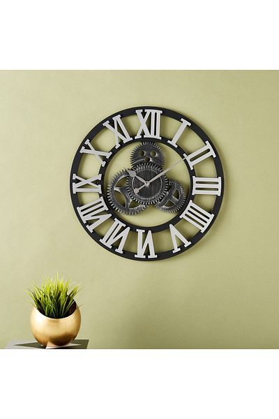 ABAREEK Vintage Industrial Gear Wall Clock
