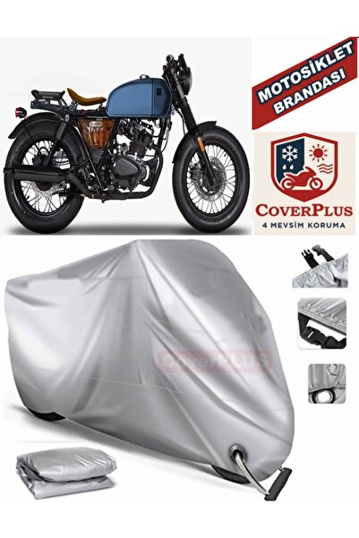 MotoEN Gray Lock Compatible Motor Tarpaulin for Brixton Rayburn 125 Motorcycl...