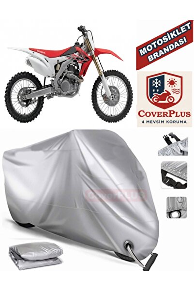 MotoEN Gray Lock Compatible Motor Tarpaulin Honda Crf 450 R Motorcycle Tarpau...