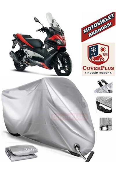 MotoEN Gray Lock Compatible Motor Tarpaulin Aprilia Sr Max 300 ?.E Motorcycle...