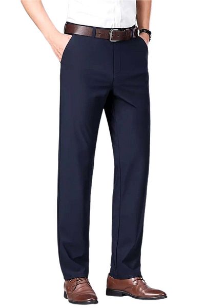 KAMER Men's Classic Plus Size Fabric Pants P1172 Bgl-St04406