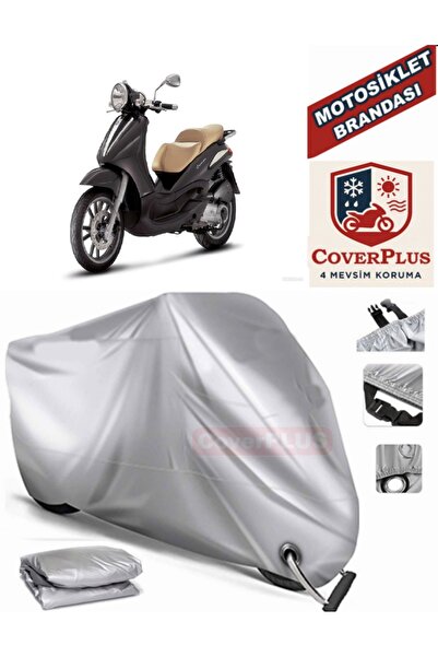 MotoEN قماش القنب المتوافق مع القفل الرمادي لبياجيو بيفرلي 250 خيمة غطاء القم...