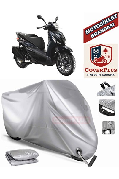 MotoEN قماش القنب المتوافق مع القفل الرمادي لبياجيو بيفرلي S 400 خيمة غطاء ال...