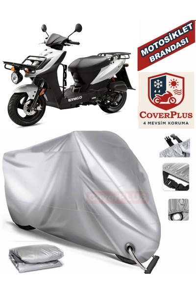 MotoEN Gray Lock Compatible Motor Tarpaulin Kymco Agility Carry 50I 4t Motorc...