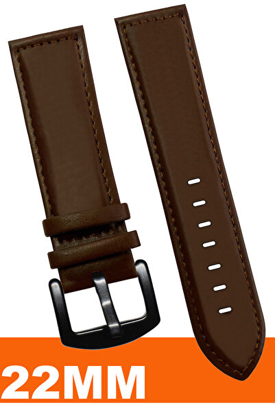 COBRA حزام ساعة جلدي متوافق مع ساعة فوسيل ويلدر وكاسيو وسايكو وأوميغا وأرماني مقاس 22 ملم AL11SFT22MM