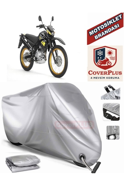 MotoEN Gray Lock Compatible Motor Tarpaulin Yamaha Xt 125 R Motorcycle Tarpau...