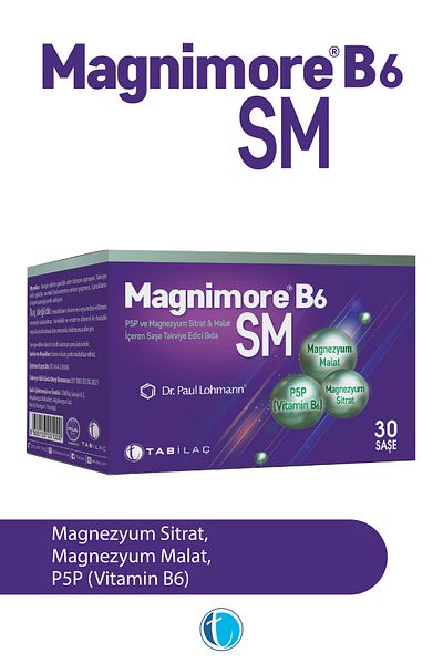 Magnimore B6Sm Magnesium 30 Sachet Citrate Malate Vitamin B6 P5P