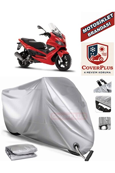 MotoEN Gray Lock Compatible Motor Tarpaulin for Gilera Nexus 500 Motorcycle T...