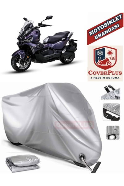 MotoEN Gray Lock Compatible Motor Tarpaulin Sym Joyride S 200I Abs Motorcycle...