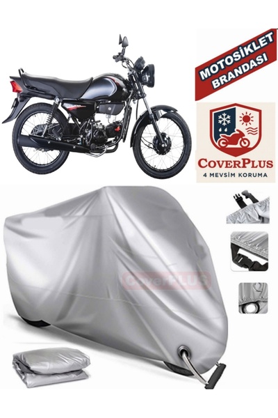 MotoEN قماش القنب المتوافق مع القفل الرمادي لهوندا هيرو 100 خيمة غطاء القماش ...