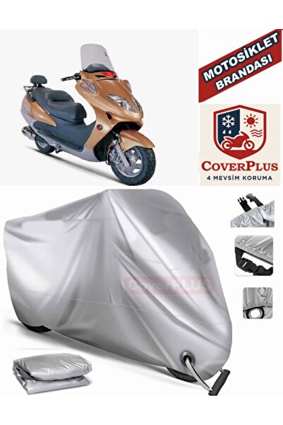 MotoEN Gray Lock Compatible Motor Tarpaulin Steel Motor Tiger 150 Motorcycle ...