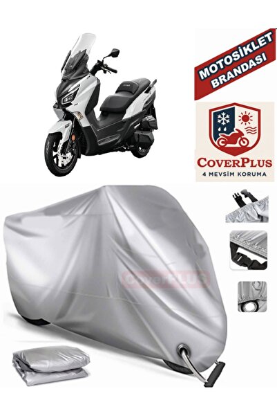 MotoEN Gray Lock Compatible Motor Tarpaulin Sym Joymax Z Plus 250 Motorcycle ...