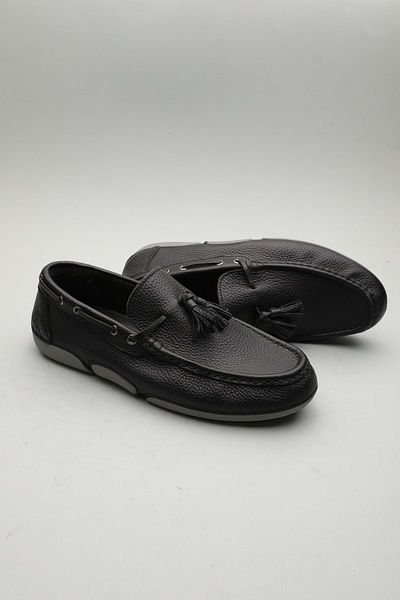 Gondol Loafer clasic pentru bărbați din piele naturală negru 40 ttx. 601163