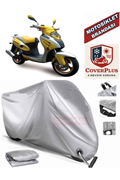 MotoEN Gray Lock Compatible Motor Tarpaulin Mondial 125 Rr Motorcycle Tarpaul...