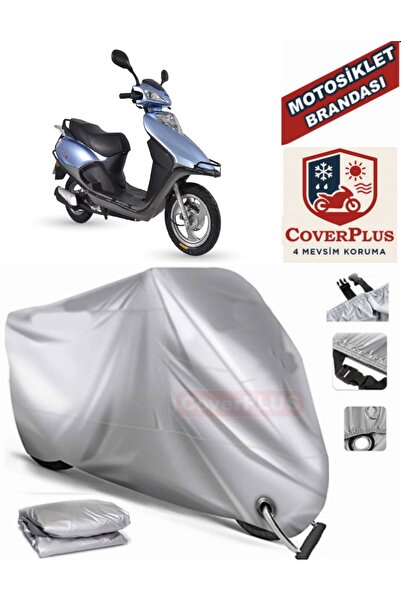 MotoEN Gray Lock Compatible Motor Tarpaulin Arora Vesta 50 Motorcycle Tarpaul...
