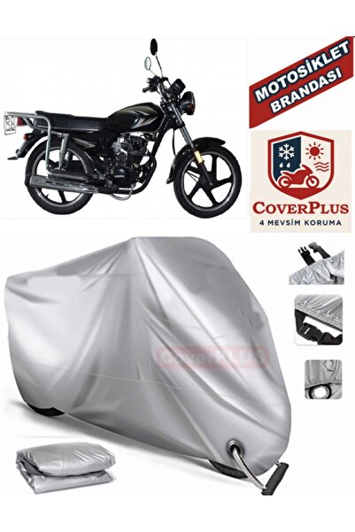 MotoEN Gray Lock Compatible Motor Tarpaulin King Motor Kr-125-7 Motorcycle Ta...