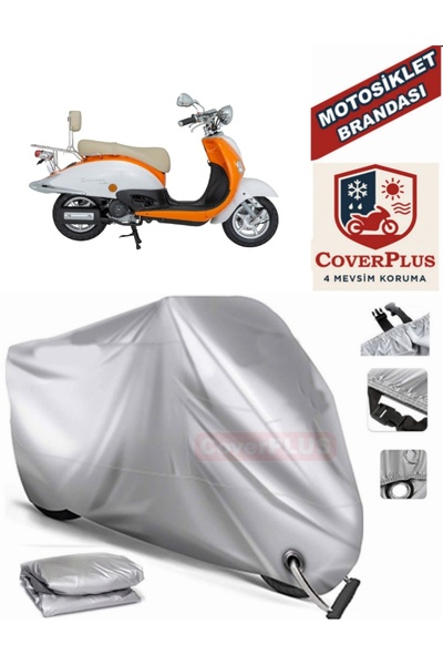 MotoEN قماش القنب المتوافق مع القفل الرمادي Mondial 50 ZNU خيمة غطاء القماش ا...