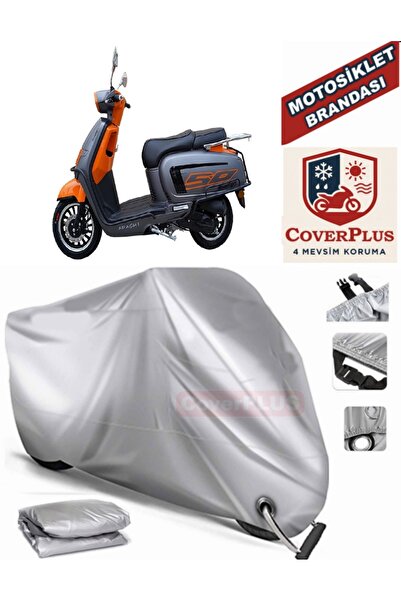 MotoEN Gray Lock Compatible Motor Tarpaulin Apachi True 50 Motorcycle Tarpaul...