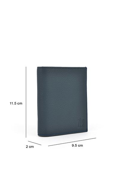 Ziya , Men's Genuine Leather Wallet 1519841 Zdp01 Navy Blue