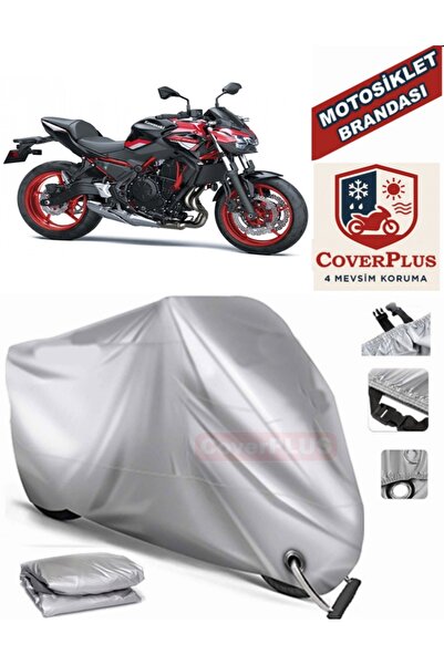 MotoEN Gray Lock Compatible Motor Tarpaulin Kawasaki Z 650 Motorcycle Tarpaul...
