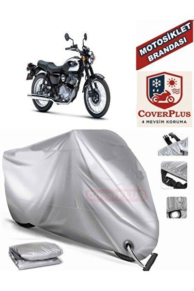 MotoEN قماش القنب المتوافق مع القفل الرمادي لدراجة Kawasaki MEGURO S1 خيمة غط...