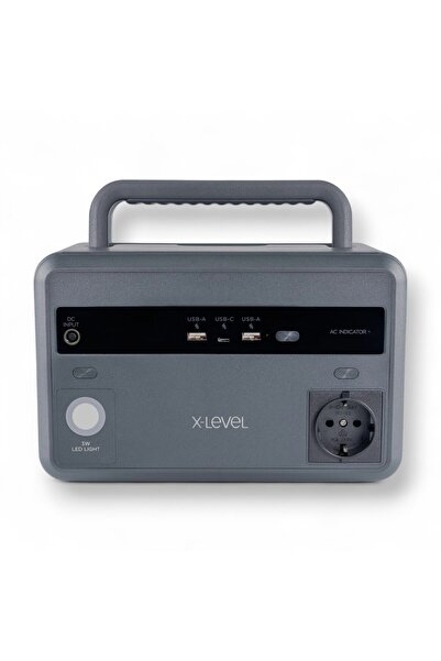 X-Level 93600mAh Taşınabilir Güç İstasyonu,299Wh,300W Saf Sinüs,LiFePO4,5 Çıkış Portu,Led Lamba XPS1001