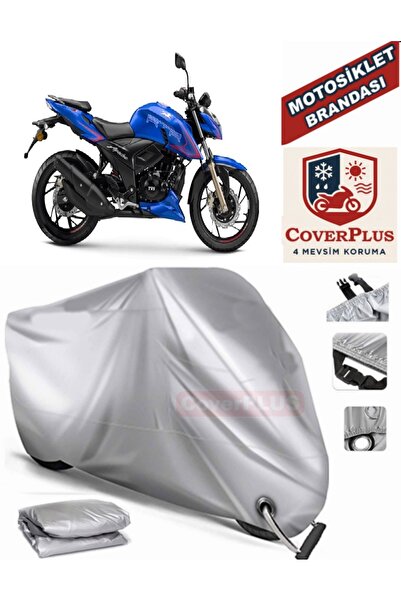 MotoEN Gray Lock Compatible Motor Tarpaulin Tvs Apache Rtr 200 Motorcycle Tar...