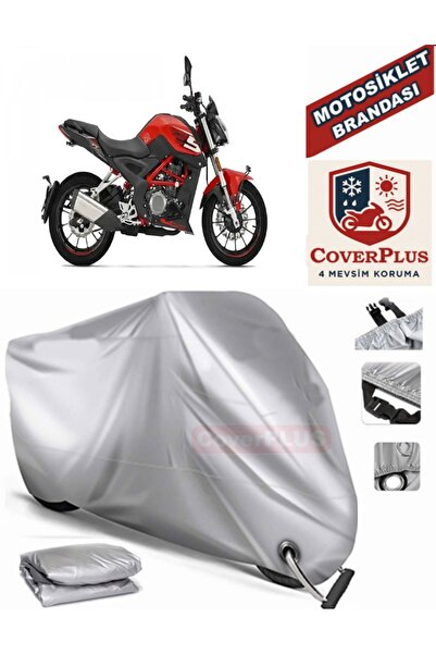 MotoEN Gray Lock Compatible Motor Tarpaulin for Benelli Tnt 25 Motorcycle Tar...