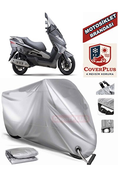 MotoEN Gray Lock Compatible Motor Tarpaulin Benelli Zafferano Motorcycle Tarp...