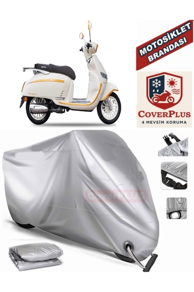 AutoZEL يوكي موهيتو 125 غطاء من القماش المشمع للدراجة النارية (متوافق مع القفل)