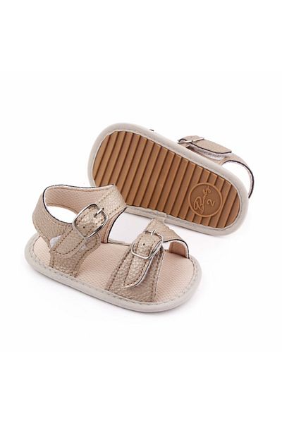 Superbaby Sandalute aurii cu catarama