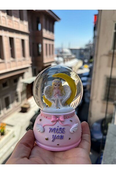 Jetcom Sevgiliye Özel Miss You Gece Lambası Işıklı Ve Orta Boy Kar Küresi