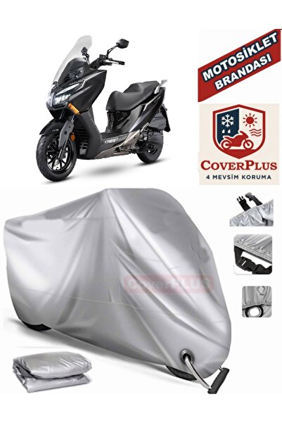 MotoEN Gray Lock Compatible Motor Tarpaulin for Kymco Xtown 250 Ct Motorcycle...
