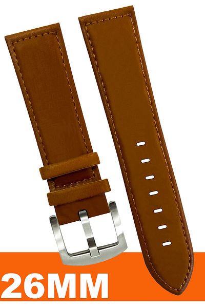 COBRA 26mm Fossil-Welder-Casio-Seiko-Omega-Armani Watch Compatible Leather Watch Band Strap Al11Sft26Mm